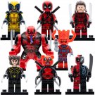 8pcs Deadpool Wolverine Multiverse Variants Pandapool Venompool Minifigures Toys