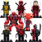 8pcs Deadpool Wolverine Multiverse Variants Pandapool Venompool Minifigures Toys