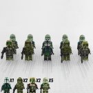 10pcs Star Wars 41st Kashyyyk Troopers Commander Gree Minifigures Building Toys