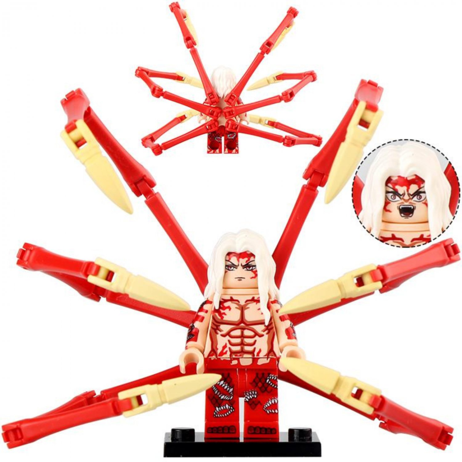 Demon Slayer Muzan (Combat form) Minifigures Accessories Building Toys