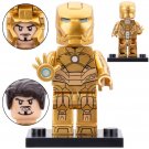 Tony Stark Iron Man Mark 21 Midas Minifigures Accessories Building Toys