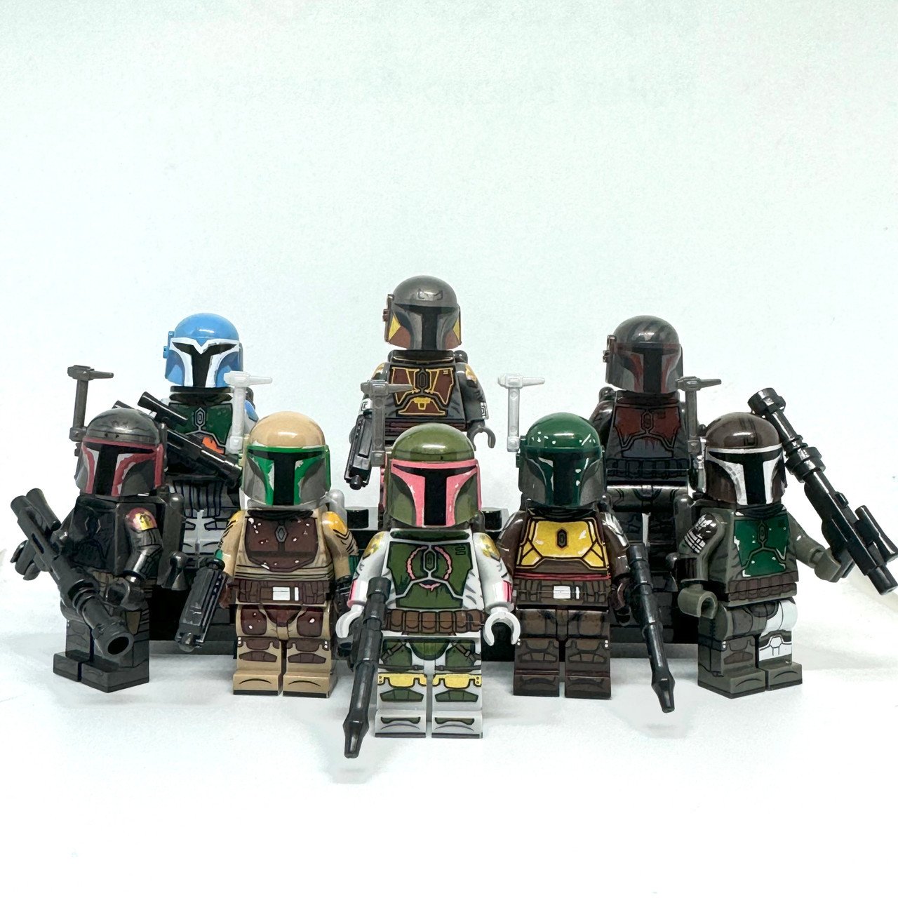 8pcs Star Wars The Return Mandalorian Warriors Minifigures Building Toys