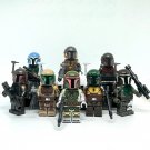 8pcs Star Wars The Return Mandalorian Warriors Minifigures Building Toys