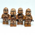 4pcs Star Wars Geonosis Clone Troopers Minifigures Building Toys