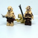 2pcs Lord of the Rings The Hobbit Azog and Bolg Minifigures Building Toys