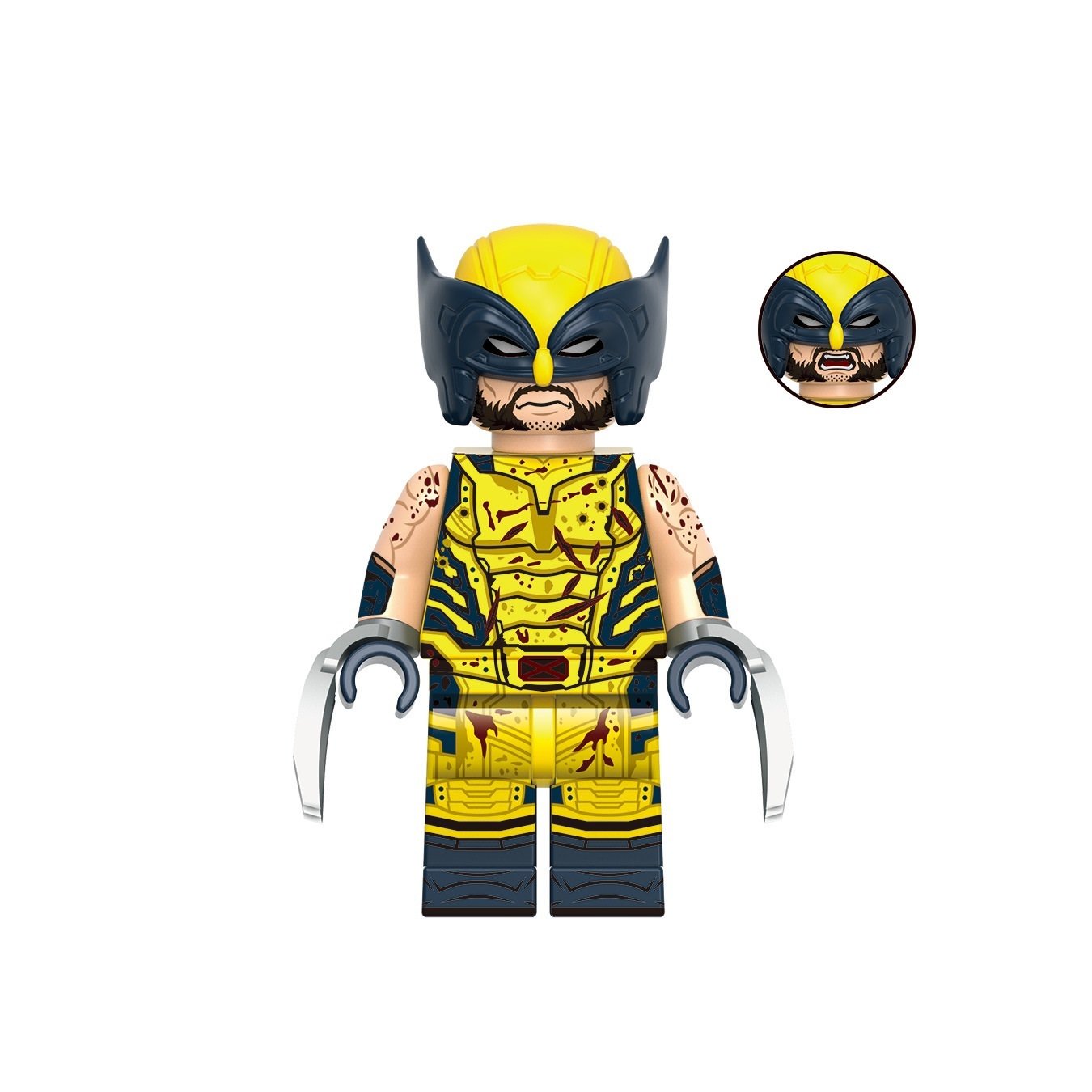 Wolverine (Battle Damage) Marvel Deadpool Minifigures Weapons and Accessories