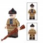 4pcs WW1 Russian Red Army Border Defense Cavalry Artillery Minifigures Set