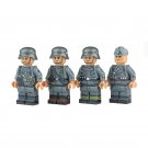 4pcs WW2 German Army Soldiers Axis Vanguard Minifigures Building Toys