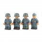 4pcs WW2 German Army Soldiers Axis Vanguard Minifigures Building Toys