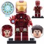8pcs Loki The God of Time and Iron Man Tony Stark Minifigures Building Toys