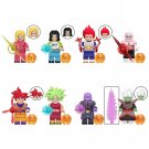 8pcs Dragon Ball Super Goku Vegeta God Hit Jiren Fused Zamasu Minifigures Set