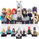 8pcs Naruto Ninja War Kaguya Kabuto Anko Gengetsu Mu Minifigures Building Toys