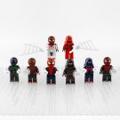 8pcs Various Spider-Man Miles Morales PS4 Suit Variants Minifigures Set