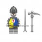 8pcs English Civil War The Wars of the Roses Medieval Soldiers Minifigures Set