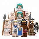 8pcs Ancient Egypt Warriors Egyptian Palace Guard The Nubian Tribe Minifigures