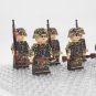 10pcs WW2 German Leibermuster Camo Soldiers Minifigures Building Toys
