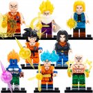 8pcs Dragon Ball Goku Gohan Android 13 Krillin Tien Shinhan Minifigures Toys