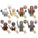 8pcs The Lord of the Rings Isildur Gimli Bilbo Frodo Sam Orcs Minifigures Set