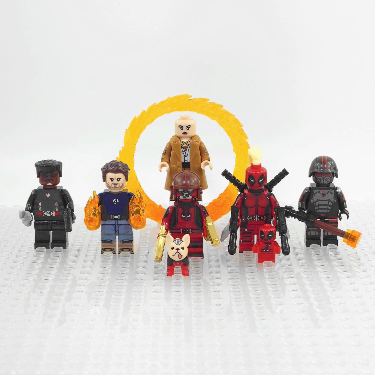 6pcs Deadpool TVA Agent Cassandra Nova Human Torch Blade Minifigures Toys