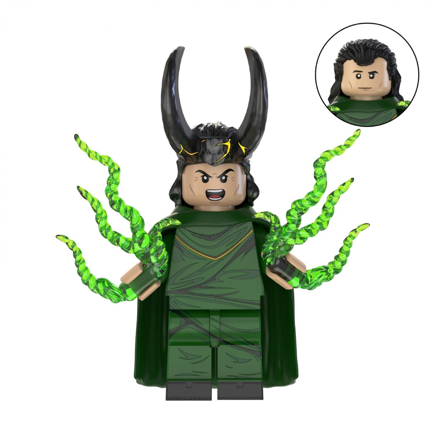 The God Loki Marvel Minifigures Weapons and Accessories