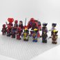 16pcs Marvel Multiverse Deadpool X Wolverine Variants Minifigures Building Toys