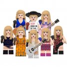 8pcs Celebrity Stars Taylor Swift Variants Minifigures Building Toys
