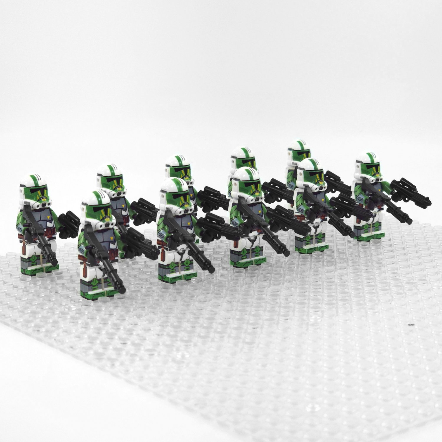 10pcs Star Wars Doom's unit Assault Clone Troopers Minifigures Building Toys