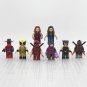 8pcs Marvel Deadpool X Wolverine X-23 Gambit Elektra Minifigures Building Toys