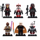 6pcs Star Wars Dooku Mace Windu Fox ARC Trooper Purge Trooper Minifigures Set