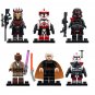 6pcs Star Wars Dooku Mace Windu Fox ARC Trooper Purge Trooper Minifigures Set