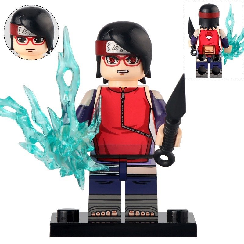 Naruto Next Generations Sarada Uchiha Minifigures Accessories Building Toys