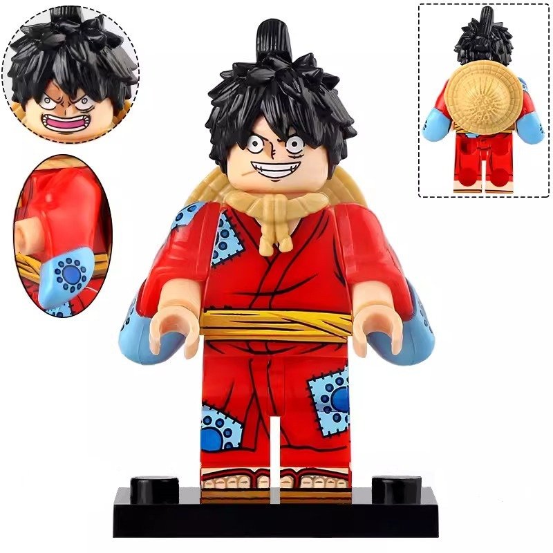 One Piece Wano Arc Monkey D Luffy Minifigures Accessories Building Toys