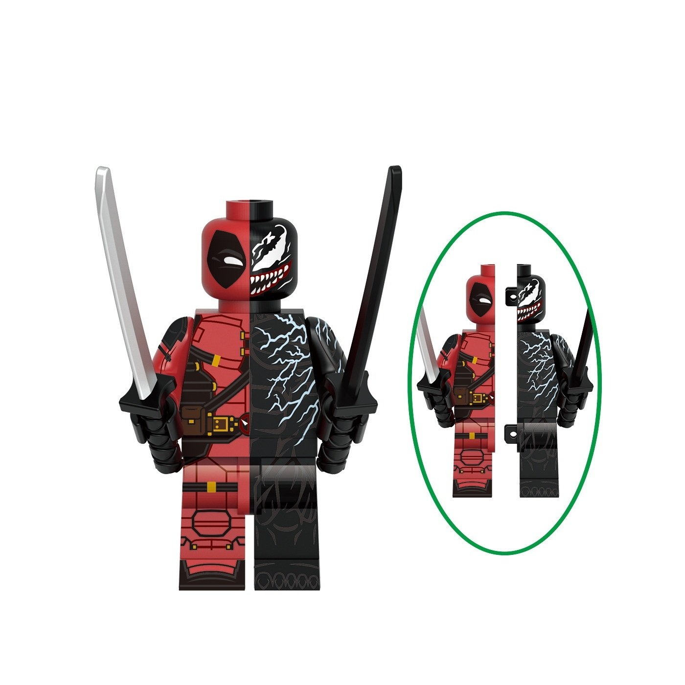 Venompool Deadpool Minifigures Accessories Building Toys