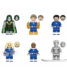 6pcs Marvel Superhero Human Torch Mister Fantastic Invisible Woman Minifigures