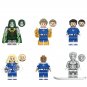 6pcs Marvel Superhero Human Torch Mister Fantastic Invisible Woman Minifigures