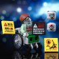 2pcs Scientist Stephen Hawking and Zombie Hawking Minifigures Building Toys