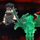 2pcs Naruto Series Shisui Uchiha and Susanoo Minifigures Building Toys
