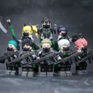 8pcs Anime Monster Kaiju No. 8 the Third Division Minifigures Accessories