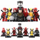 8pcs Deadpool and Wolverine X-Men Magneto Colossus Minifigures Building Toys