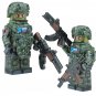 5pcs Military Russian Army Little Green Men Minifigures Building Toys