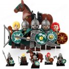 6pcs Lord of the Rings Rohan Soldiers Princess Hera Minifigures Minifigs Toys