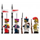 4pcs Napoleonic Wars Polish Dutch Lancers French Carabinier Minifigures Minifigs