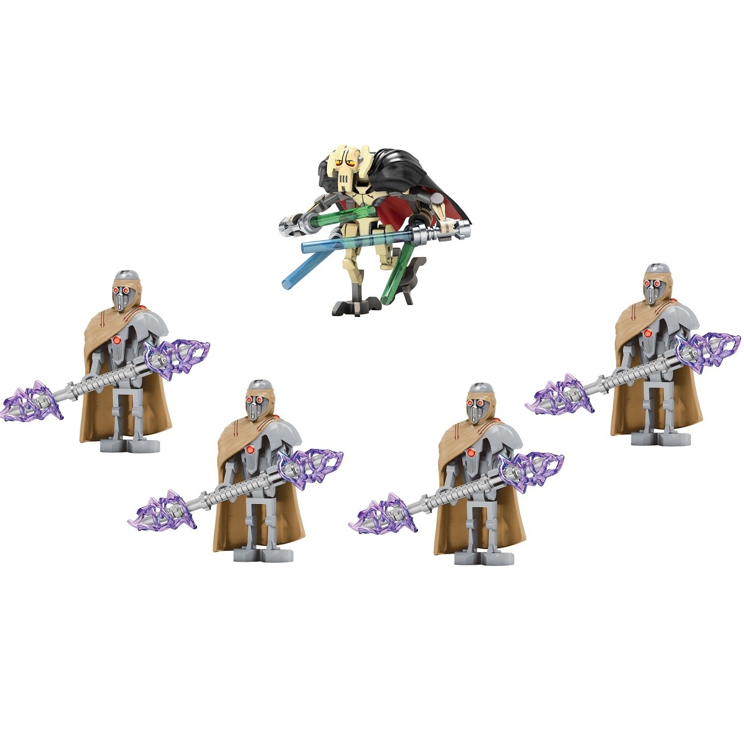 5pcs Star Wars General Grievous and IG-100 MagnaGuards Minifigures Toys