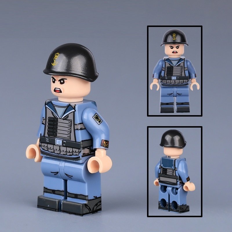 WW2 Military Italian San Marco Regiment Minifigures Building Toys