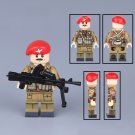 WW2 British Airborne Parachute Regiment Sergeant Minifigures Building Toys