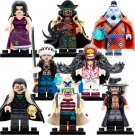 8pcs One Piece Teach Hancock Law Jinbe Mihawk Buggy Minifigures Building Toys