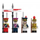 4Pcs Napoleonic Wars Lancers of the Guard Ducth Squadron Minifigures Toy Gifts