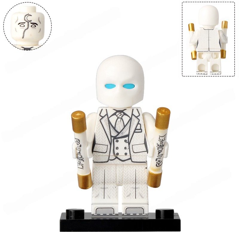 Marvel Superhero Moon Knight Mr. Knight Minifigures Building Toys