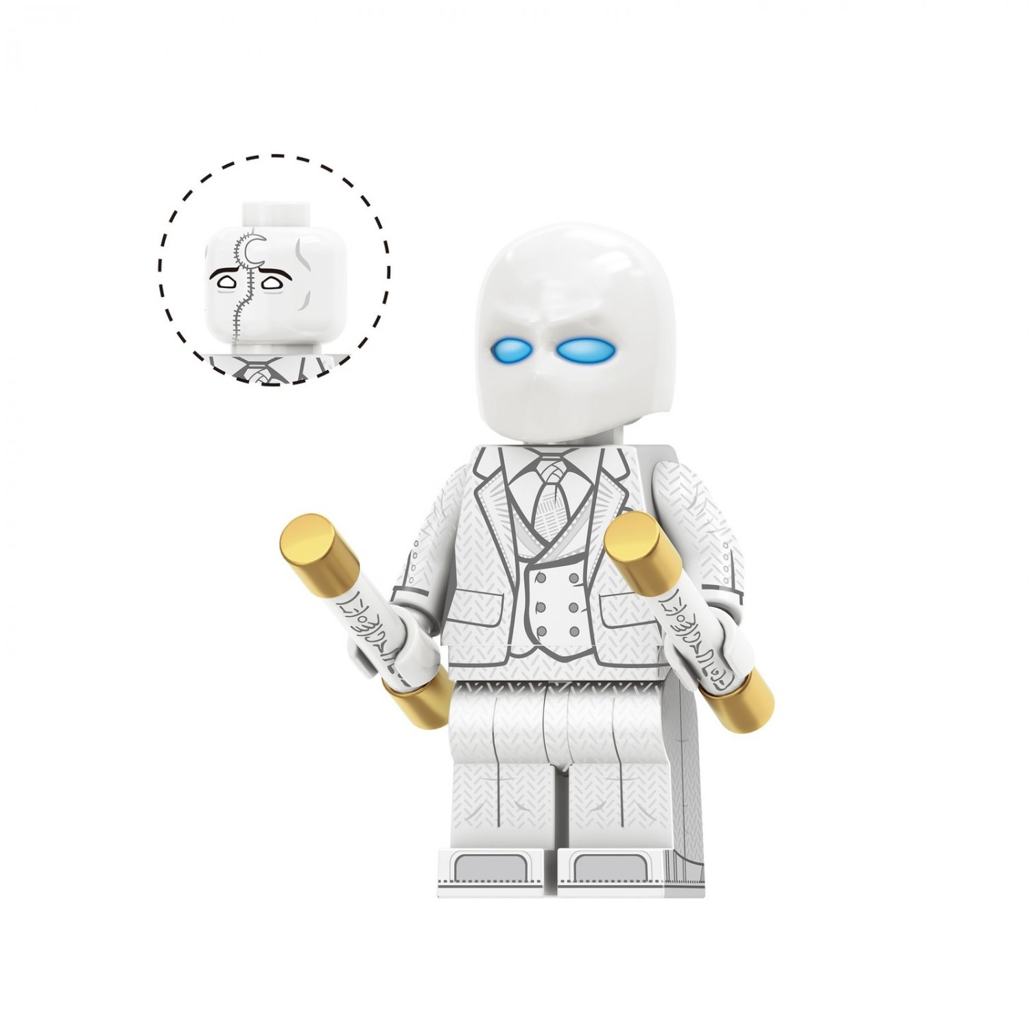 Mr. Knight Moon Knight Marvel Superhero Minifigures Building Toys