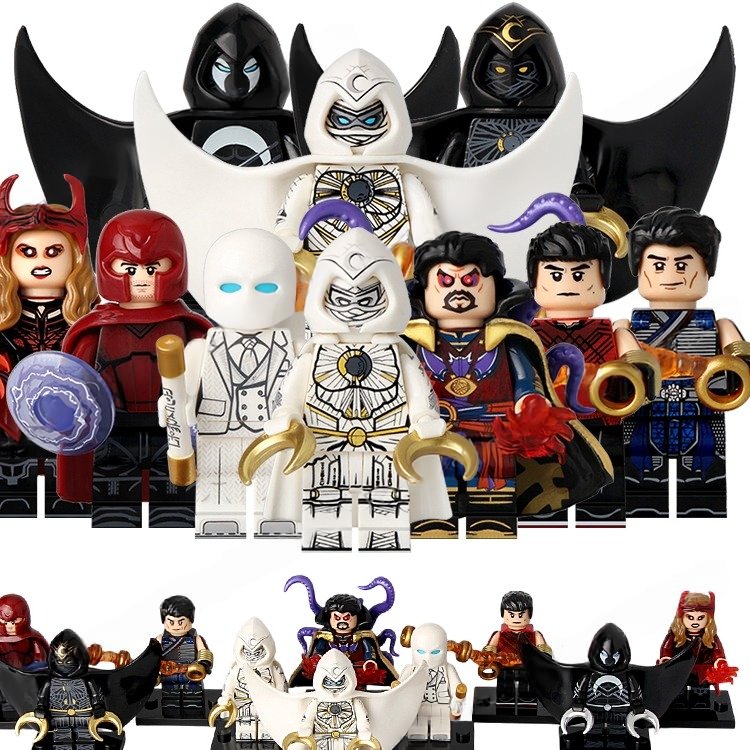 10pcs Marvel Strange Supreme Moon Knight Shang-Chi Xu Wenwu Minifigures Toys